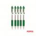 Zebra Z-Grip Smooth Retractable Ballpoint Pen Green Ink - Pack of 50 12766