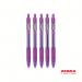 Zebra Z-Grip Smooth Retractable Ballpoint Pen Violet Ink - Pack of 50 12767