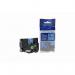 The picture shows a set of laminated labels designed for use with Brother P-Touch label makers. Made with black text on a blue background, these labels are compatible with the TZ-551 label cassette and can be used on a variety of surfaces.