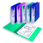 Executive Ringbinder 225 O Ring A4 Electra Asstd- 10 Binders 13377