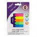 Index Tab Arrow Highlighter Assorted, 125 Tabs- 12 BCards 13906