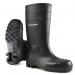 In the photograph, a sleek pair of black Dunlop Protomaster Full Safety PVC Wellington boots can be seen. The boots feature a sturdy sole and protective steel toe cap, making them suitable for any work environment. The sleek design and high-quality materials make these boots both functional and stylish.