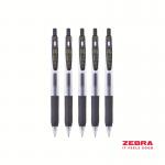 Zebra Eco SARASA Gel Retractable Rollerball CLIP 0.7mm Pen Black Ink - Pack of 12 14321