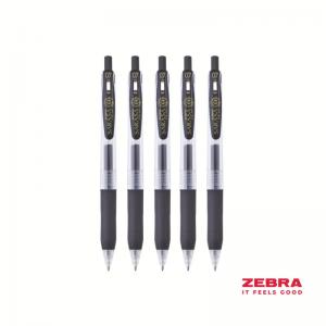 Zebra Eco SARASA Gel Retractable Rollerball CLIP 0.7mm Pen Black Ink