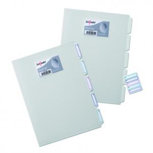 Snopake Slip File 5 part A4 Clear- 5 Files 15055