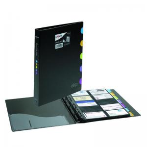 Snopake Eligo Executive CardFile A4 Black- 1 File 15078