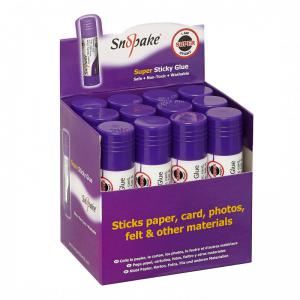 Snopake GRS Super Sticky Gluestick 21g Display- 12 Sticks 15724
