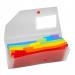 Rainbow 6 part Expanding Organiser DL- 1 Organiser 15770