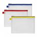 EVA Mesh Zippa Bag A5 Assorted- 3 Bags 15818