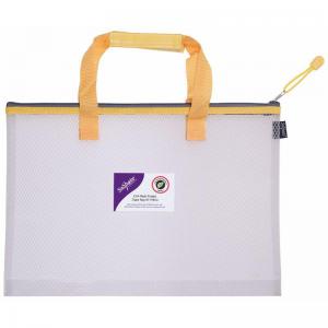 Snopake EVA Mesh HC Project Zippa Bag A3 Yellow- 1 Bag 15877