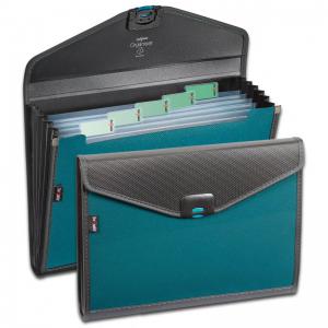 Snopake Zeon Organiser 6 part A4 Turquoise- 1 Organiser 15893