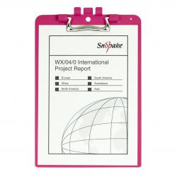 Snopake Clipboard A4 Pink- 1 Board 15896