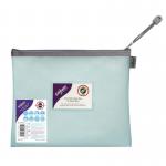 EVA Pastel Mesh HC A5 Zippa Bag - Blue- 3 Bags 15901