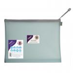 EVA Pastel Mesh HC Foolscap Zippa Bag - Blue- 3 Bags 15904