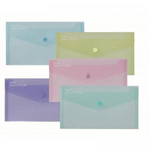 Snopake GRS ReBorn Polyfile DL Pastel Assorted- 5 Files 15908