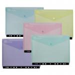 GRS Reborn Polyfile RingBinder Wallet A4 Pastel Asstd- 5 Files 15916