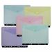 GRS Reborn Polyfile RingBinder Wallet A4 Pastel Asstd- 5 Files 15916