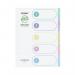 GRS ReBorn Index Dividers - 5 Part A4 Pastel Asstd- 5 Files 15927