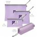 EVA Pastel Mesh HC Foolscap Zippa Bag - Purple- 3 Bags 15936