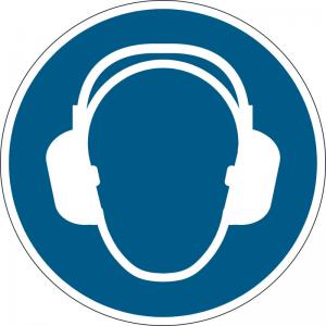 Durable Floor "Use Ear Protection" Sign 172906