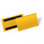 Durable Magnetic Pocket 150x67mm Yellow 174204