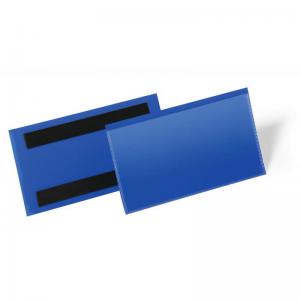 Durable Magnetic Pocket 150x67mm Blue 174207