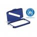 Durable DURABIN 60L Hinged Slot Lid Blue 1800502040