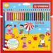 Stabilo Trio Thick Triangular Coloured Pencils (24) 203/24-01