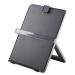 The Fellowes Copyholders Workstation Document Holder 21106 is a compact and sturdy desk accessory. Made of durable plastic, it features an adjustable clip to hold documents in place. The base also has feet to keep it securely in place and prevent slipping. The clean design and neutral color make it a versatile addition to any workspace.