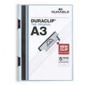 Durable Duraclip 60 A3 Folder Blue 221806