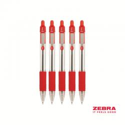 Zebra Z-Grip Retractable Ballpoint Pen Red ink - Pack of 12 22230