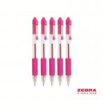 Zebra Z-Grip Retractable Ballpoint Pen Pink ink - Pack of 12 22270