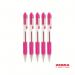 Zebra Z-Grip Retractable Ballpoint Pen Pink ink - Pack of 12 22270