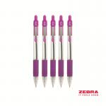 Zebra Z-Grip Retractable Ballpoint Pen Violet ink - Pack of 12 22280