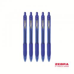 Zebra Z-Grip Smooth Retractable Ballpoint Pen Blue Ink - Pack of 12 22562