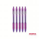 Zebra Z-Grip Smooth Retractable Ballpoint Pen Violet Ink - Pack of 12 22568