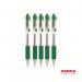 Zebra Z-Grip Smooth Retractable Ballpoint Pen Green Ink - Pack of 50 2766