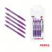 Zebra Z-Grip Smooth Retractable Ballpoint Pen Violet Ink - Pack of 50 2767