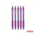 Zebra Z-Grip Smooth Retractable Ballpoint Pen Violet Ink - Pack of 50 2767