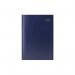 The photo captures a sleek and professional Tallon A4 Diary for the year 2026. The elegant blue cover has Week to View Diary written on it, and the pages are pristine white with a faint grid pattern.