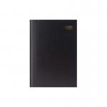 The image features a sleek black Tallon A4 diary with 2026 week to view pages. The diary is open to a weekly spread for easy planning and organization. The pages are lined and the cover is embossed with the brands logo.