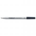 STAEDTLER Lumocolour Superfine Water Based Black Pack of 10 311-9