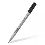 STAEDTLER lumocolour Pen Fine Non-Permanent Black Pack of 10 316-9