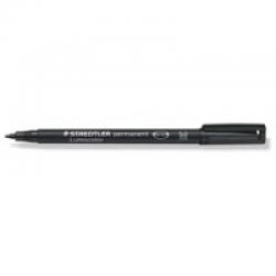 STAEDTLER Lumocolour 317 Permanent Black Pack of 10 317-9
