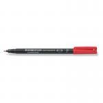 STAEDTLER Lumocolour Pen Fine Permanent Red Pack of 10 318-2