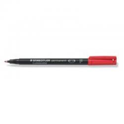 STAEDTLER Lumocolour Pen Fine Permanent Red Pack of 10 318-2