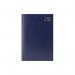This picture features a blue Tallon A4 diary for the year 2026. The diary has a day-per-page format and a split layout for Saturday and Sunday.