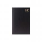The photograph shows a black Tallon A4 diary for the year 2026, with a day per page layout. The pages are split between Saturday and Sunday, making it easy to plan your weekend. The diary is sleek and professional, with plenty of room to keep you organized throughout the year.