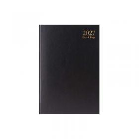 CTS A4 2027 Day a Page Diary - Sat Sun Split - Black (1) 3188K