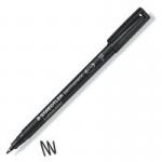 STAEDTLER Lumocolour OHP Pens Black Pack of 10 318-9